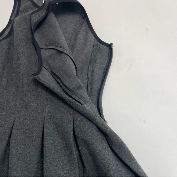SHADES IF GREY BY MICAH COHEN charcoal and black flare dress - Picture 7 of 8